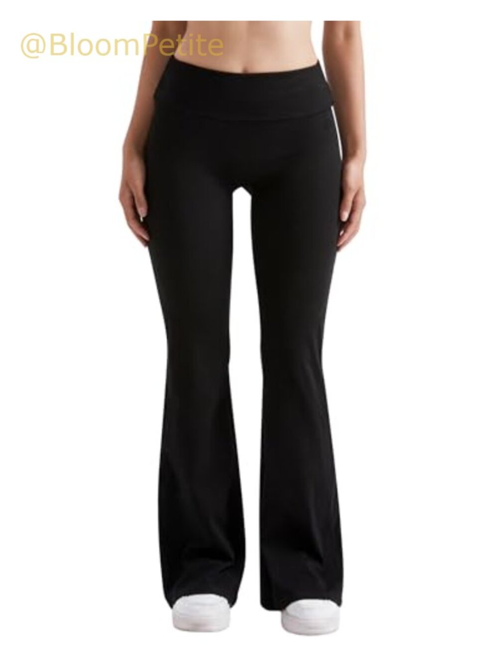 Women Flare Leggings Fold Over Bootcut Yoga Pants Cotton Lounge Comfy Casual